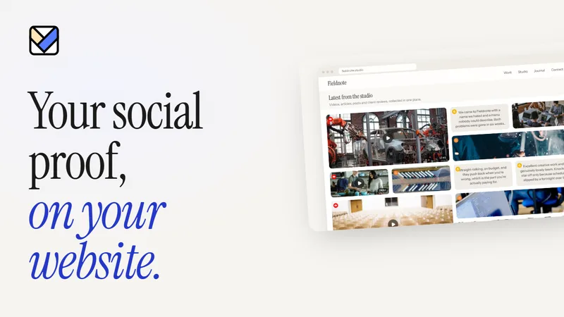 Vitraz introduction video: your social proof, on your website, beside a social wall of videos, reviews and posts